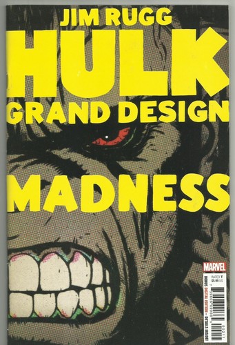 HULK GRAND DESIGN 2 NM (9.4) "Madness" Jim Rugg "A" Cover Variant Marvel 2022 - Picture 1 of 2