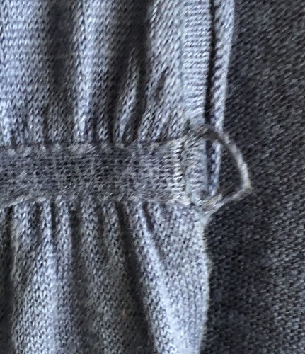 So Marilyn Moore Womens Fine Knit Pure Linen Light Cardigan Size 8 Blue 1 Button - Picture 6 of 15