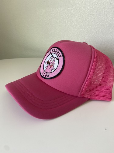 courage the cowardly dog headgear classics 90’s retro Pink bright hat Cap - 第 6/11 張圖片