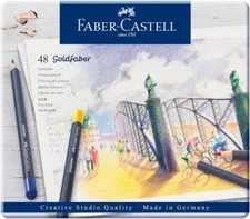 Faber-Castell Creative Studio Goldfaber Color Pencils - Tin of 48 Colors