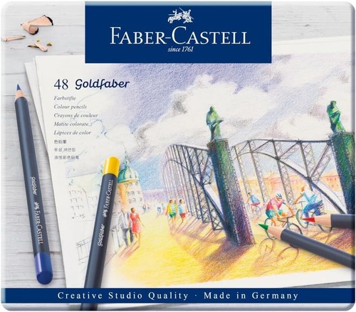 Faber-Castell Creative Studio Goldfaber Farbstifte - Dose mit 48 Farben - Bild 1 von 2