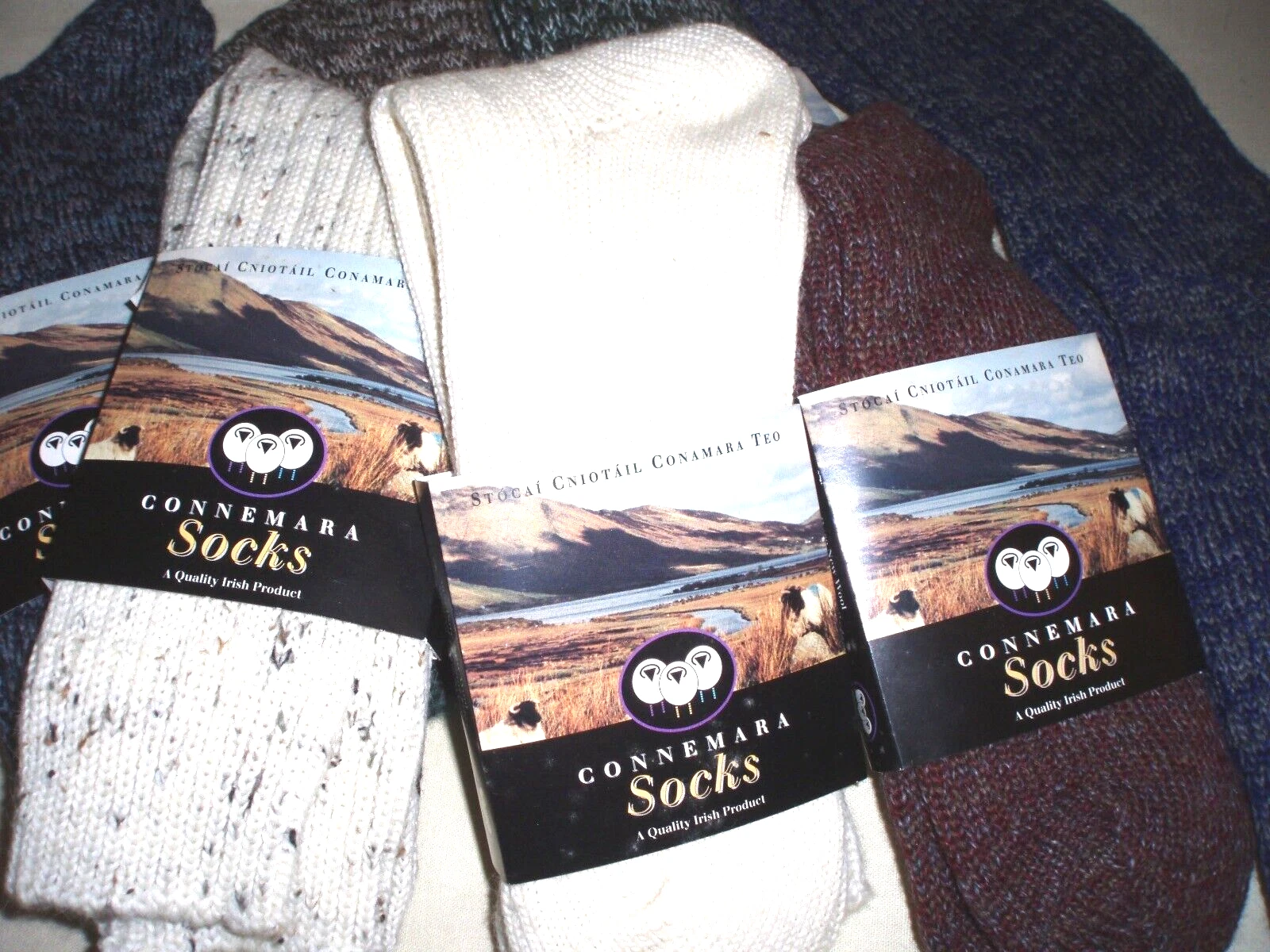 Irish Woollen Socks from Connemara, Ireland.