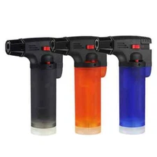 Windproof Large Capacity Butane Gas Welding Cigar Lighter Camping BBQ Kitchen