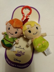 Hallmark Disney Peter Pan & Tinkerbell Itty Bittys Bitty Clippys SET New On Card Hallmark Disney Peter Pan & Tinkerbell Itty Bittys Bitty Clippys SET New On Card