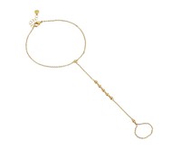 Gorjana Gold Bali Toe-to-ankle Bracelet $75 on sale Gorjana Gold Bali Toe-to-ankle Bracelet $75 on sale