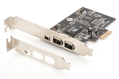 PCI EXPRESS 2+1 PORT FIREWIRE DIGITUS ADD-ON CARD (A/N DS302015) New