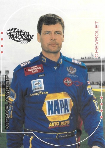 2001 Press Pass Trackside - Michael Waltrip #11 - NASCAR Racing Card - Picture 1 of 4