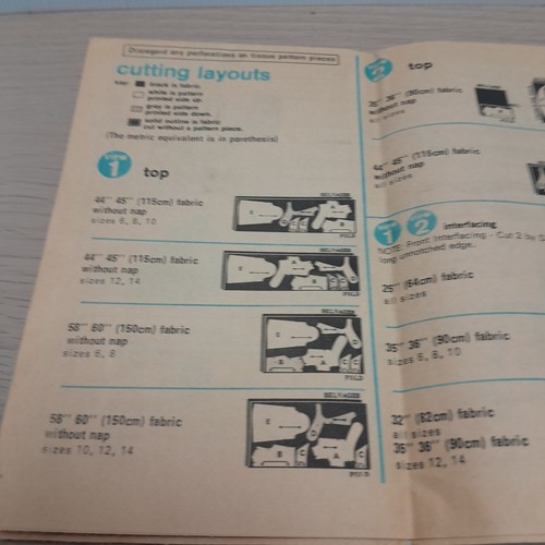 Simplicity 6901 Vtg 70s Sewing Pattern Size: 12 Front Tie Midriff Tops - Bild 10 von 11