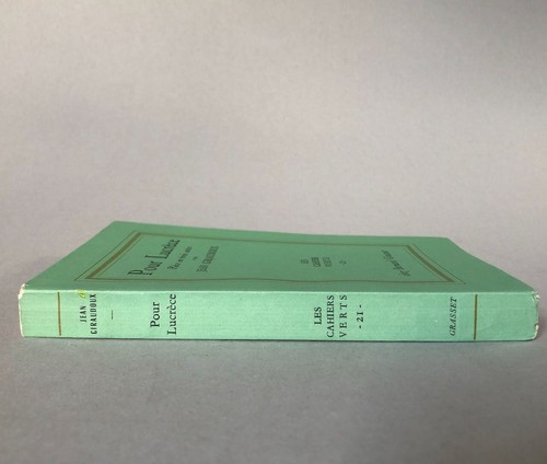 Jean Giraudoux — Pour Lucrèce — front. Cassandre — é.o. n°/ XII — Grasset 1953 - Picture 6 of 6