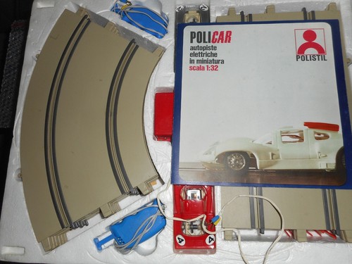 POLICAR POLISTIL PISTA 1/32 MOD. A1 COMPLETA E FUNZIONANTE RARA BUONA OTTIMA - Foto 3 di 10