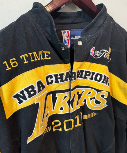 Jeff Hamilton Los Angeles Lakers 2010 NBA Championship Jacket Authentic RARE - Picture 2 of 15