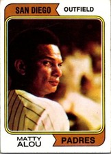  1974 Topps Baseball Matty Alou