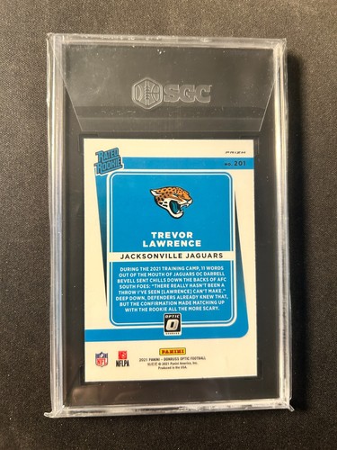 2021 TREVOR LAWRENCE Donruss Optic #201 Purple Shock Rookie RC SGC 8.5 - Picture 2 of 2