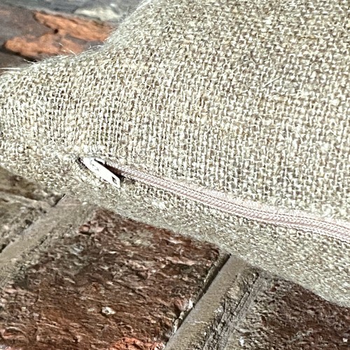 1143. Handmade Plain Rustic Stonewashed 100% Linen Cushion Cover. Various sizes - Picture 3 of 7