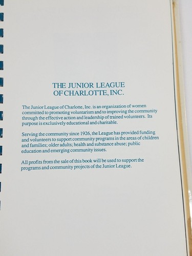 Charlotte Hornets Homecooking 1989 Spiralbound Kochbuch Junior League Vintage - Bild 4 von 9