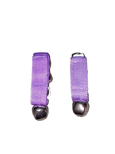 Campanas de 16 piezas con correas ajustables moradas para adultos, niños, mascotas o manualidades - Imagen 4 de 9