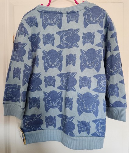 Sonic The Hedgehog & Friends Kid's Unisex Graphic Sweatshirt Size XS Blue NWT - Picture 3 of 7