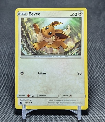 Eevee Regular Common Colorless 2019 Hidden Fates Pokemon TCG Karte 49/68