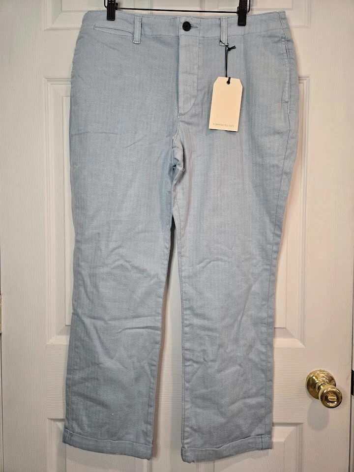Current Elliott The Captain Pant in French Enamel Blue Women's Size 32 Cuffed - Image 3 of 4