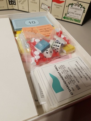 Vintage Irishopoly Monopoly University of Notre Dame Sky products original Box - Foto 7 di 10
