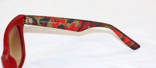 Rare Alexander McQueen SUNGLASSES Red Tortoise W/ Calvin Klein Perfume - Picture 3 of 6