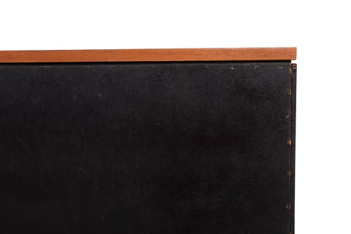 Circa 1970s Mid Century Modern Teak & Chrome Double Chest Credenza by Knoll - Picture 16 of 22