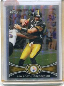 2012 Topps Chrome - BEN ROETHLISBERGER - Refractor #182 - PITTSBURGH STEELERS