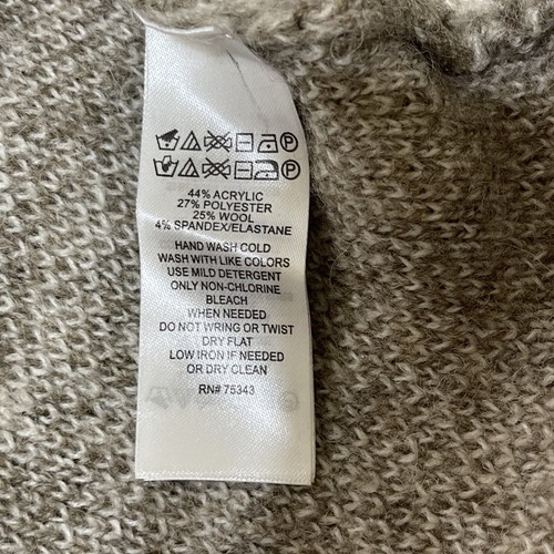 NEU MIT ETIKETT! Ellen Tracy taupe & creme karierter Cardigan Pullover ~ Damengröße 1X - Bild 12 von 12