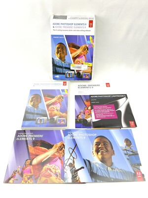 Adobe Photoshop Elements 9 Premier Elements 9 w/Serial Lightroom 3 ...