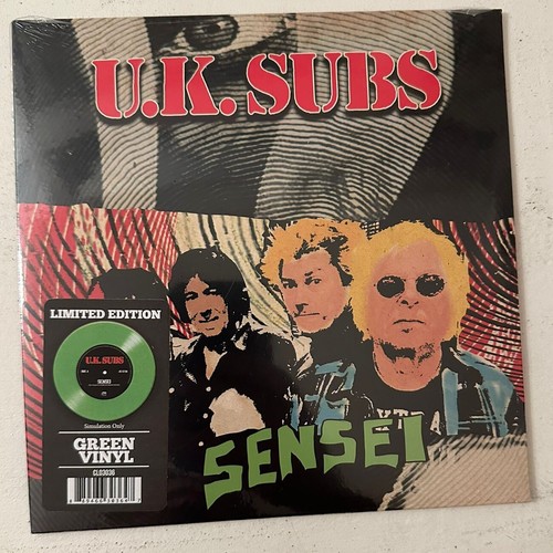 UK SUBS SENSEI 7" LIMITED EDITION GREEN VINYL LP FREE SHIPPING NEW