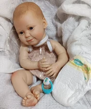 GRACE  17" Vinyl reborn Kinby body, pacifier , bodysuit Bountiful baby doll Kit