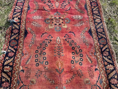 Circa 1915-1920 Rare OLD Antique Sarouk Rugs Carpet Hand Made Rugs NY Pickup OK - Picture 3 of 19