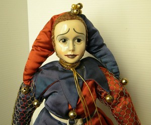 porcelain jester doll
