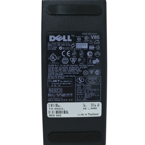Genuine Dell AC Adapter For Latitude C600 C610 Laptop Charger 90W 3-Pin w/PC OEM - Picture 2 of 6