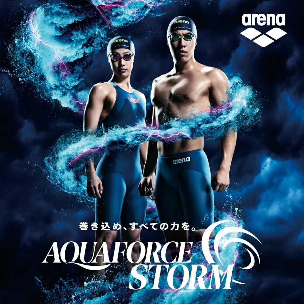 【Sサイズ】AQUAFORCE STORM ☆ブラックフライデーセール☆【arena（アリーナ）】メンズ 競泳水着