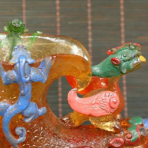 Chinese exquisite handmade old Beijing glaze Wine Glass 40145 - Picture 3 of 9