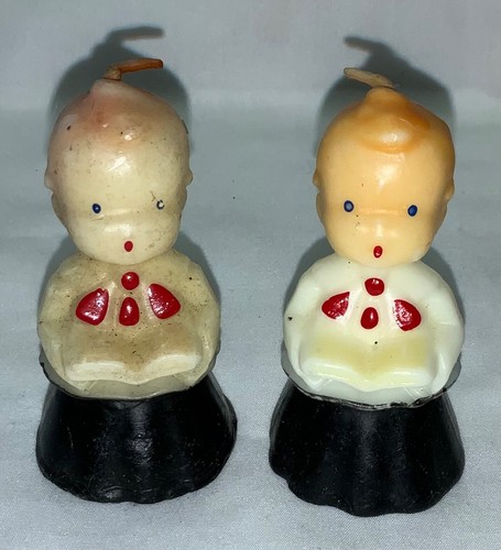 VINTAGE! Candele natalizie 3"" gurley inutilizzate - (7) coro ragazzi e ragazze - Foto 6 di 20