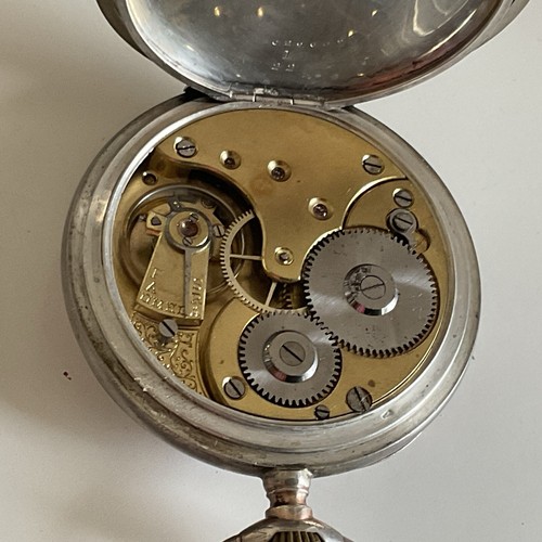 Alte Taschenuhr „ Omega „ Silber , Funktioniert,Zifferblatt Leicht Beschädigt - Bild 11 von 12