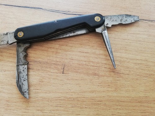 NAVAJA DE BOLSILLO PLEGABLE DE COLECCIÓN RARA SEGUNDA GUERRA MUNDIAL ALEMANA WEHRMACHT ZAPADOR PIONERO TRINCHERA - Imagen 3 de 11