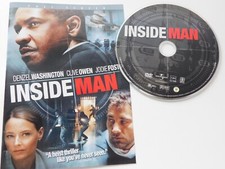 Inside Man (Denzel Washington, FS VG 2006) *DVD Disc & Cover Art* Ships Free.