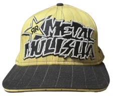 Rockstar Energy Drink Metal Mulisha New Era Fitted Hat Cap Yellow! (Size 7 5/8)