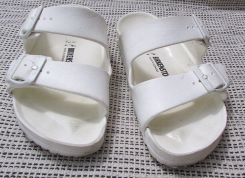 Sandalias para mujer Birkenstock Arizona Eva blancas talla 7 - Imagen 2 de 7