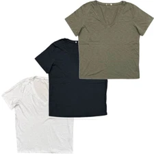 Marine Layer Women's T-Shirt Boyfriend Relaxed Fit V-Neck Tee Soft Pima Cotton