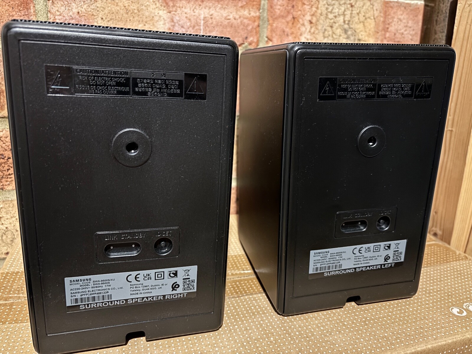 SAMSUNG SWA9500S/XU 2.0.2 WIRELESS REAR SPEAKER KIT 140W FOR Q900A