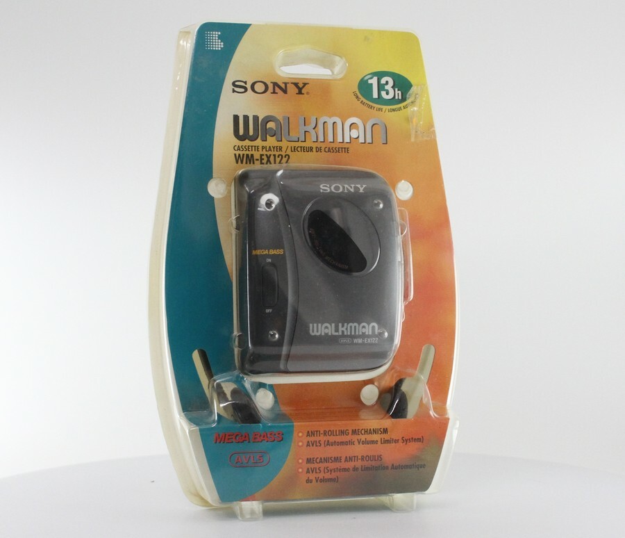 SONYカセットウォークマンWM-EX122 Sony Walkman AVLS Portable Cassette Player - Black (WM-EX122