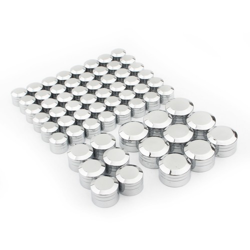 CNC Chrome Engine Bolt Cover Screw Caps Kit For Harley Softail Fatboy FXST 00-06 - Picture 10 of 13
