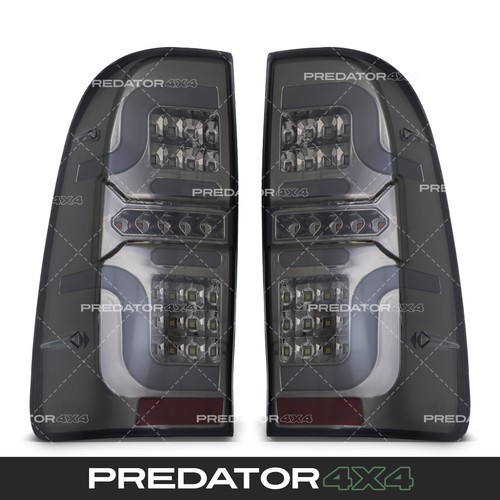 LED TAIL LIGHT SMOKED REAR LIGHTS UPGRADE PAIR FOR TOYOTA HILUX VIGO MK7 05-15 - Afbeelding 8 van 9
