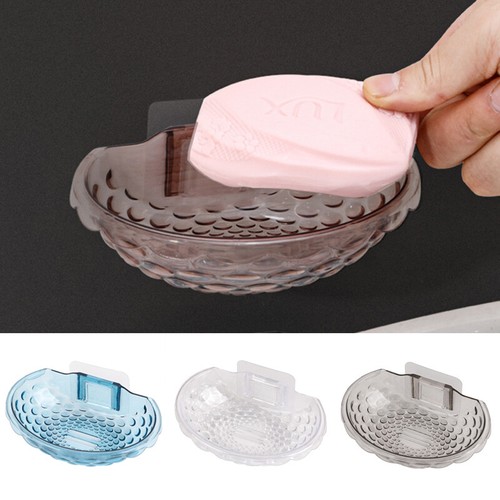 No Drilling Soap Holder Soap Dishes Sponge Container Bathroom Accessories✯ - Picture 4 of 15