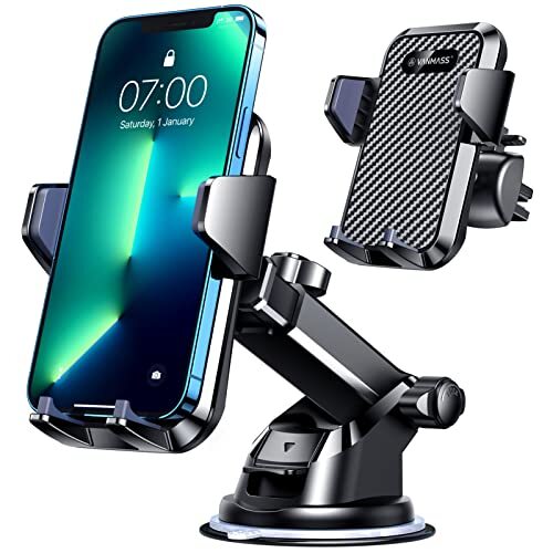 Car Phone Holder Newest 60 Lbs Sturdy and Military Protection 4 in 1 Upgraded - Picture 1 of 2