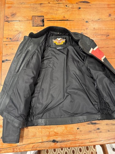 leather harley davidson jacket mens - Picture 2 of 3